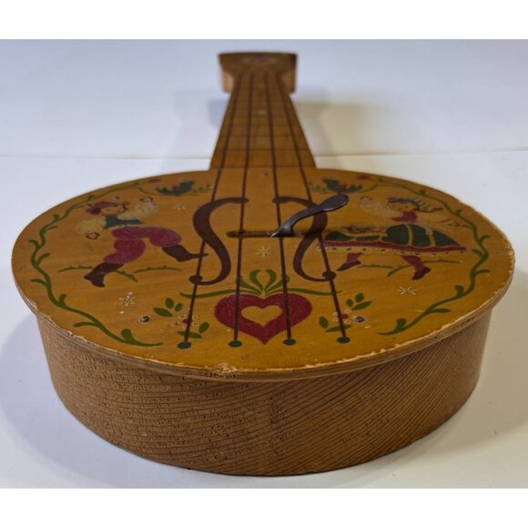 Vintage Wood Mandolin Scandia Toys Los Angeles Pasadena 1940s 1950s Swedish - Picture 3 of 8